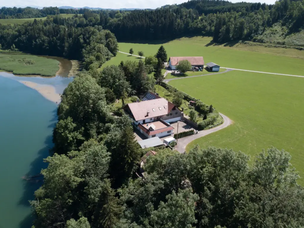 Das Haus an der Iller aus der Luft